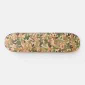 Camo Pattern - Groen Oranje Bruin Zwart Skateboard (Horizontaal)