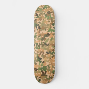 Camo Pattern - Groen Oranje Bruin Zwart Skateboard