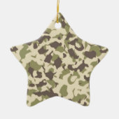 Camo Pattern Keramisch Ornament (Voorkant)