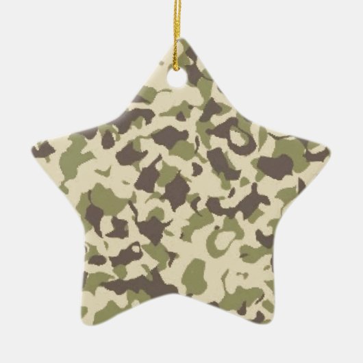 Camo Pattern Keramisch Ornament (Voorkant)
