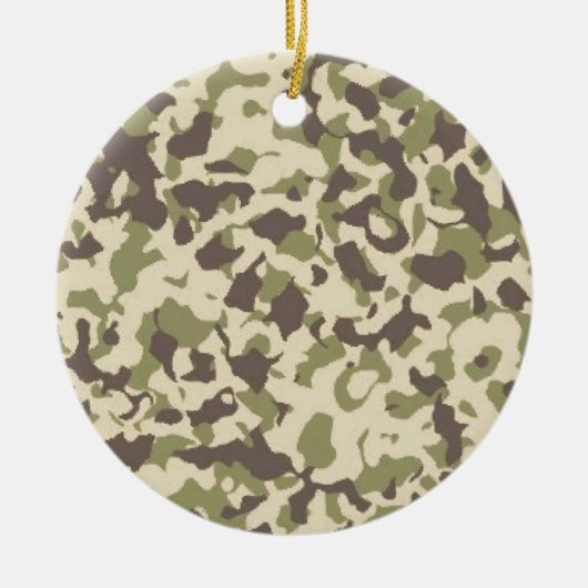 Camo Pattern Keramisch Ornament (Voorkant)