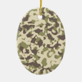 Camo Pattern Keramisch Ornament (Voorkant)