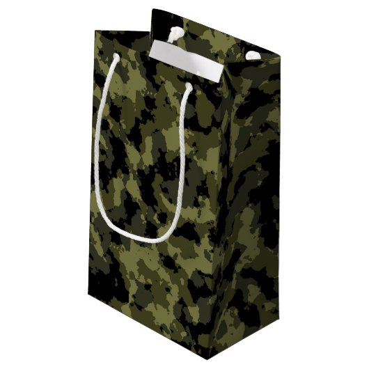Camo Pattern Klein Cadeauzakje (Achterkant Gekanteld)