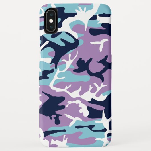 Camo Pattern - Paarse marine Blue White Case-Mate iPhone Case (Achterkant)