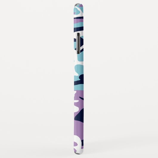 Camo Pattern - Paarse marine Blue White Case-Mate iPhone Case (Achterkant/rechts)
