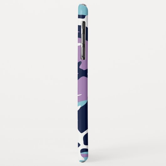 Camo Pattern - Paarse marine Blue White Case-Mate iPhone Case (Achterkant/links)