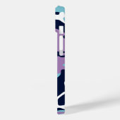Camo Pattern - Paarse marine Blue White Case-Mate iPhone Case (Achterkant / Links)