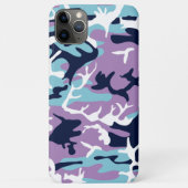Camo Pattern - Paarse marine Blue White Case-Mate iPhone Case (Achterkant)