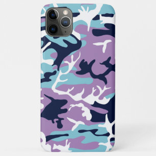Camo Pattern - Paarse marine Blue White Case-Mate iPhone Case