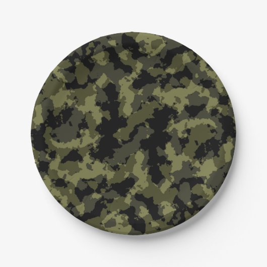 Camo Pattern Papieren Bordje (Voorkant)