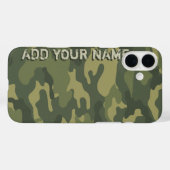 Camo Pattern - Personaliseren met Jouw naam Case-Mate iPhone Case (Achterkant (horizontaal))