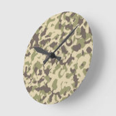 Camo Pattern Ronde Klok (Hoek)