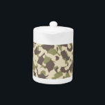 Camo Pattern Theepot<br><div class="desc">Camouflage patroon.</div>
