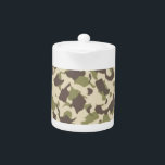 Camo Pattern Theepot<br><div class="desc">Camouflage patroon.</div>