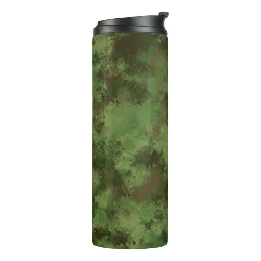 Camo Pattern Thermal Travel Mug Thermosbeker (Gedraaid links)