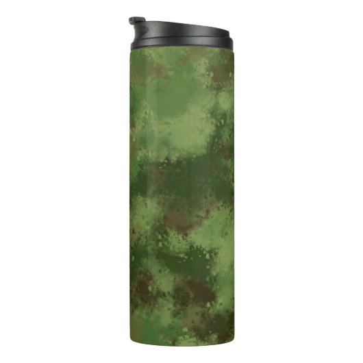 Camo Pattern Thermal Travel Mug Thermosbeker (Geroteerd rechts)