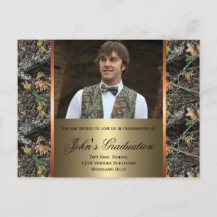 Camo Photo Afstuderen Briefkaart
