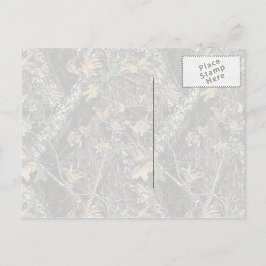 Camo Photo Afstuderen Briefkaart (Achterkant)