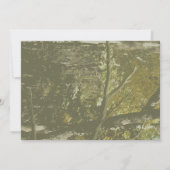 Camo & Pink Deer Head Birthday Party nodigt uit Kaart (Achterkant)