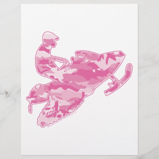 Camo Pink op zwarte pagina Flyer (Voorkant)