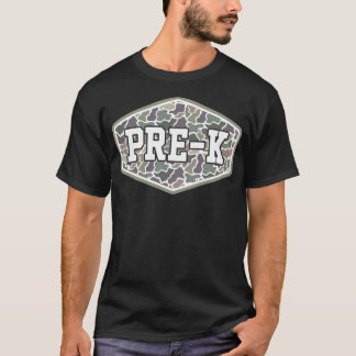 Camo Pre-K Jongen Hallo Pre K Leerlingen Leraren T-shirt