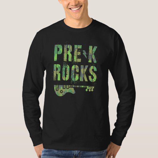 Camo Pre K Rocks Camp Teacher Squad Pre School Kid T-shirt (Voorkant)