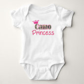 Camo Princess Baby Girl Shirt-Romper - Bodysuit (Voorkant)