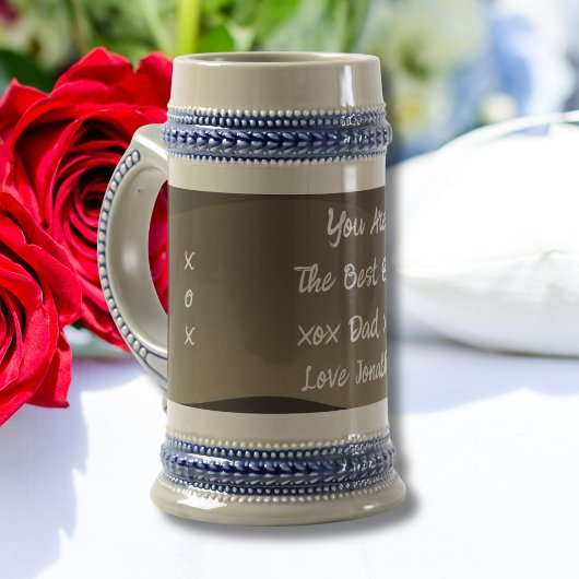 Camo Print Best Dad Ever Script Naam Classic Cool Bierpul