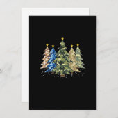 Camo Print Christmas Trees with Camouflage Print X Kaart (Voorkant / Achterkant)
