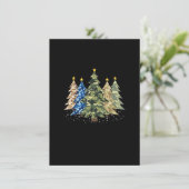 Camo Print Christmas Trees with Camouflage Print X Kaart (Staand voorkant)