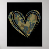 Camo Print Heart Valentines Day  (Voorkant)