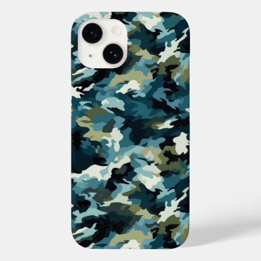 Camo Print iPhone 14 Hoesje (Achterkant)