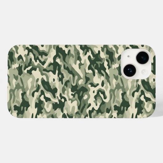 Camo Print iPhone 14 Hoesje (Achterkant (horizontaal))