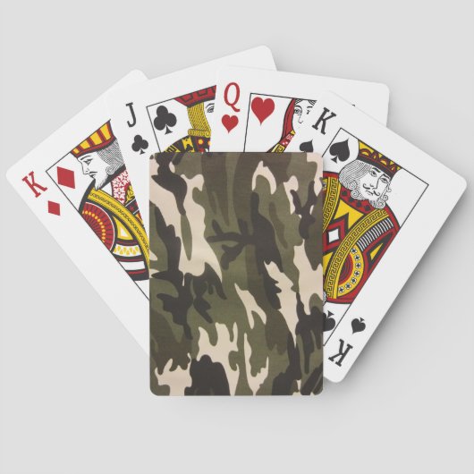 Camo Print Speelkaarten (Achterkant)