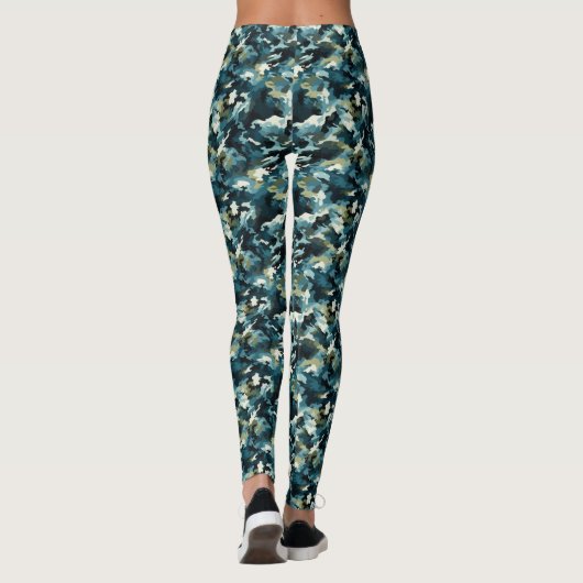 Camo Print Vrouwen Leggings (Achterkant)