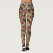 Camo Red en White Basenji Dog Design Leggings (Achterkant)