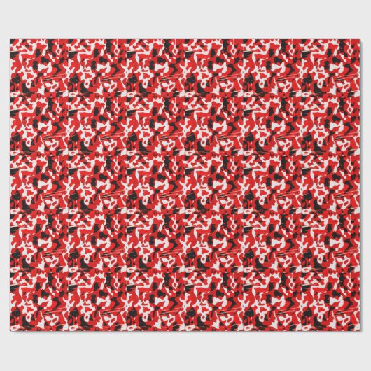 Camo Red Fallout (AOM-ontwerp) Cadeaupapier (Vlak)