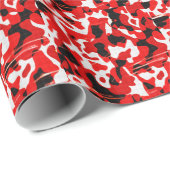 Camo Red Fallout (AOM-ontwerp) Cadeaupapier (Rol Hoek)