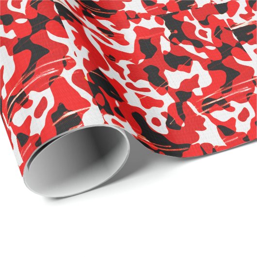 Camo Red Fallout (AOM-ontwerp) Cadeaupapier (Rol Hoek)