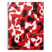 Camo Red Fallout (AOM-ontwerp) Notitieboek (Voorkant)