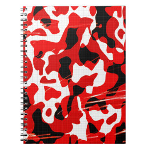 Camo Red Fallout (AOM-ontwerp) Notitieboek
