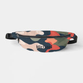 Camo Retro Militair Modern Monogram Heuptasje (Voorkant)