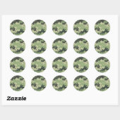 Camo Ronde Sticker (Vel)
