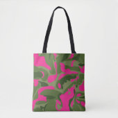 Camo roze canvas tas (Voorkant)