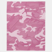 Camo Roze Fleece Deken (Voorkant)