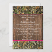 Camo Rustic Wedding Uitnodiging (Achterkant)