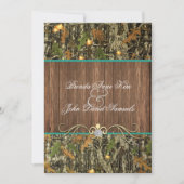Camo Rustic Wedding Uitnodiging (Voorkant)