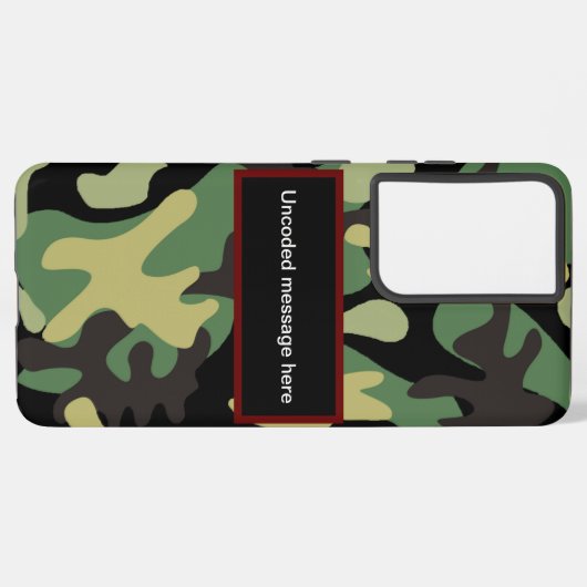 Camo Samsung Galaxy Hoesje (Linkerkant)