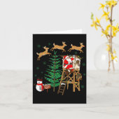 Camo Santa Christmas Deer Hunting Camouflage Hunte Kaart (Gele Bloem)