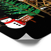 Camo Santa Christmas Deer Hunting Camouflage Hunte Poster (Hoek)